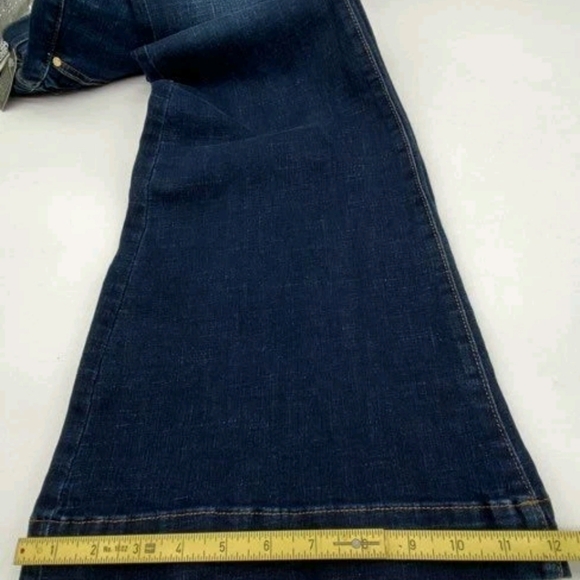a.n.a Dark Indigo Flare Jeans High Rise Sz 8 - Picture 8 of 9